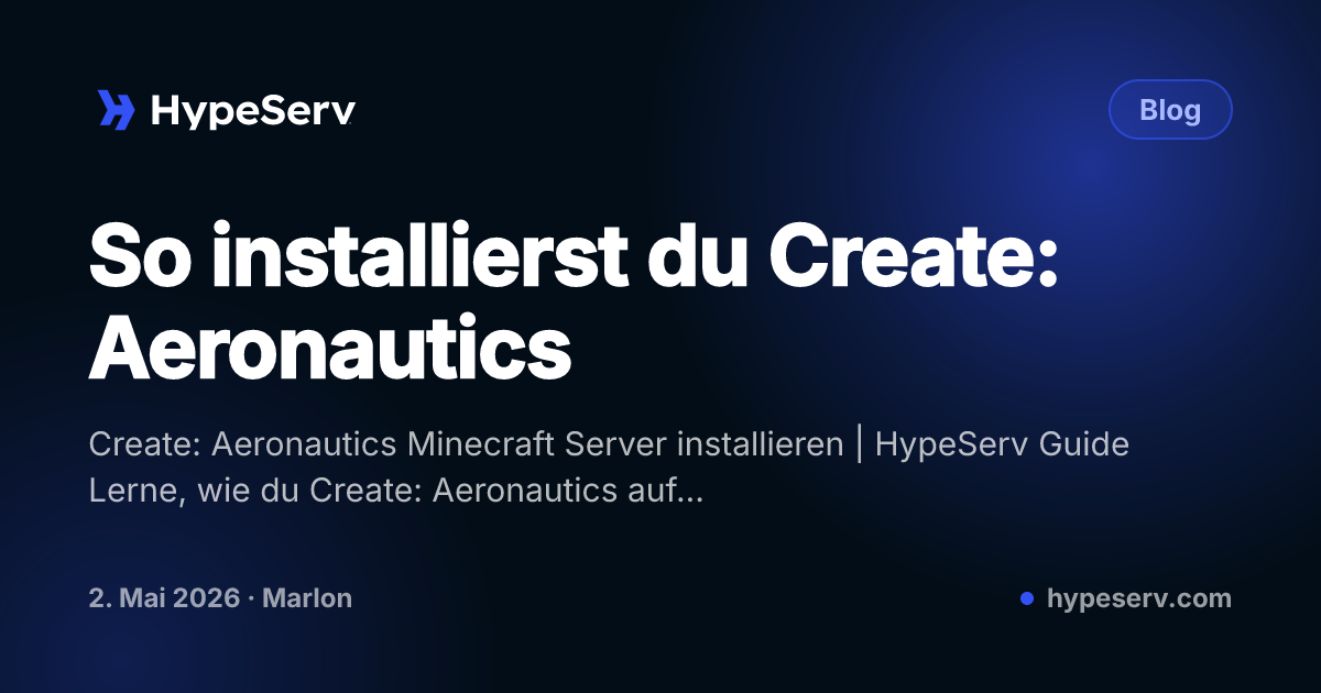 So installierst du Create: Aeronautics
