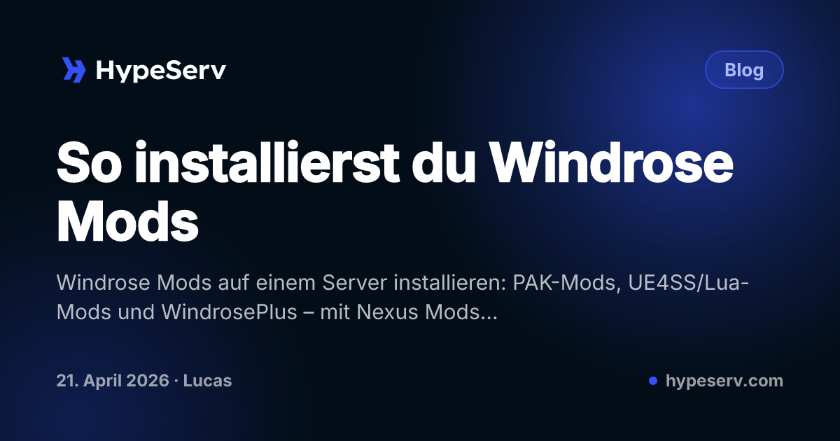 So installierst du Windrose Mods