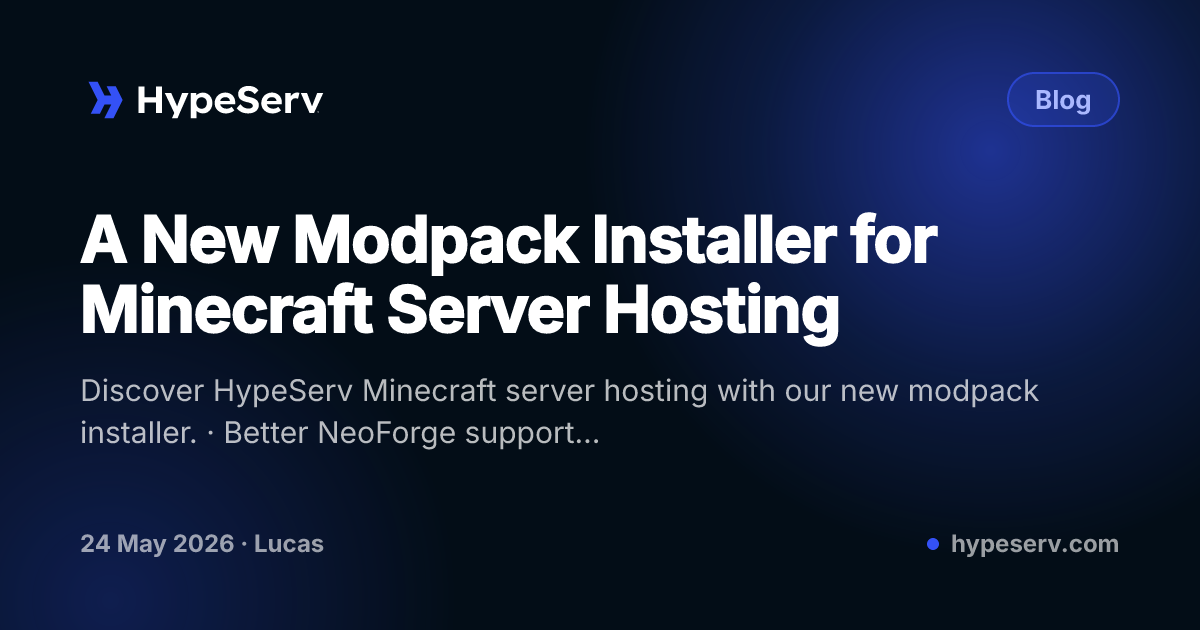 A New Modpack Installer for Minecraft Server Hosting
