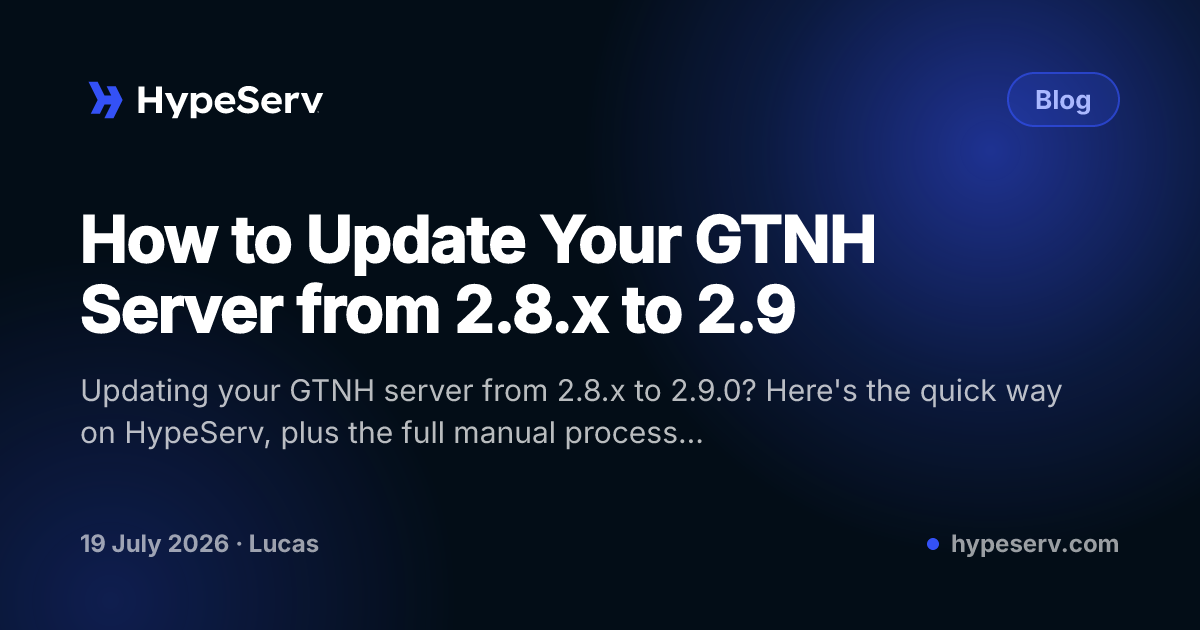 How to Update Your GTNH Server from 2.8.x to 2.9